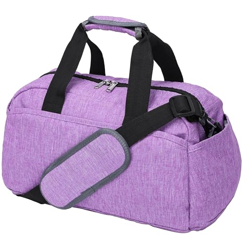 Petit sac de sport 35,6 cm violet clair pour fitness et gym de dimensions 20x35x20 cm