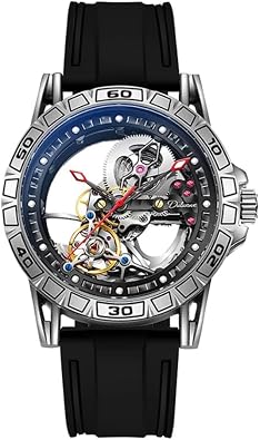 Luxury Fashion Mens Top Brand Luxury Automatic Mechanical Clock Casual Tourbillon Men Watch Sport Waterproof