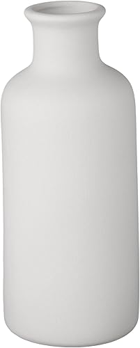 Jarrón pequeño de cerámica, jarrones de flores secas, estilo minimalista para estante de mesa moderno, para chimenea, dormitorio, cocina, sala de