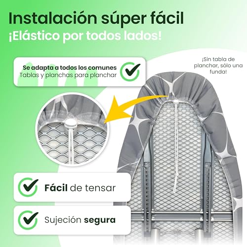 Miniatura 7 de Simplysmooth Funda Premium 110x30 Cm Oeko-Tex 100 Relleno Cómodo Para Tablas De 108-115x30-45 Cm Talla S