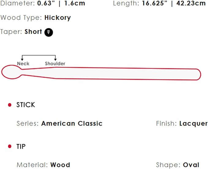Baquetas Vic Firth American Classic Rock 3 Pares miniatura 5