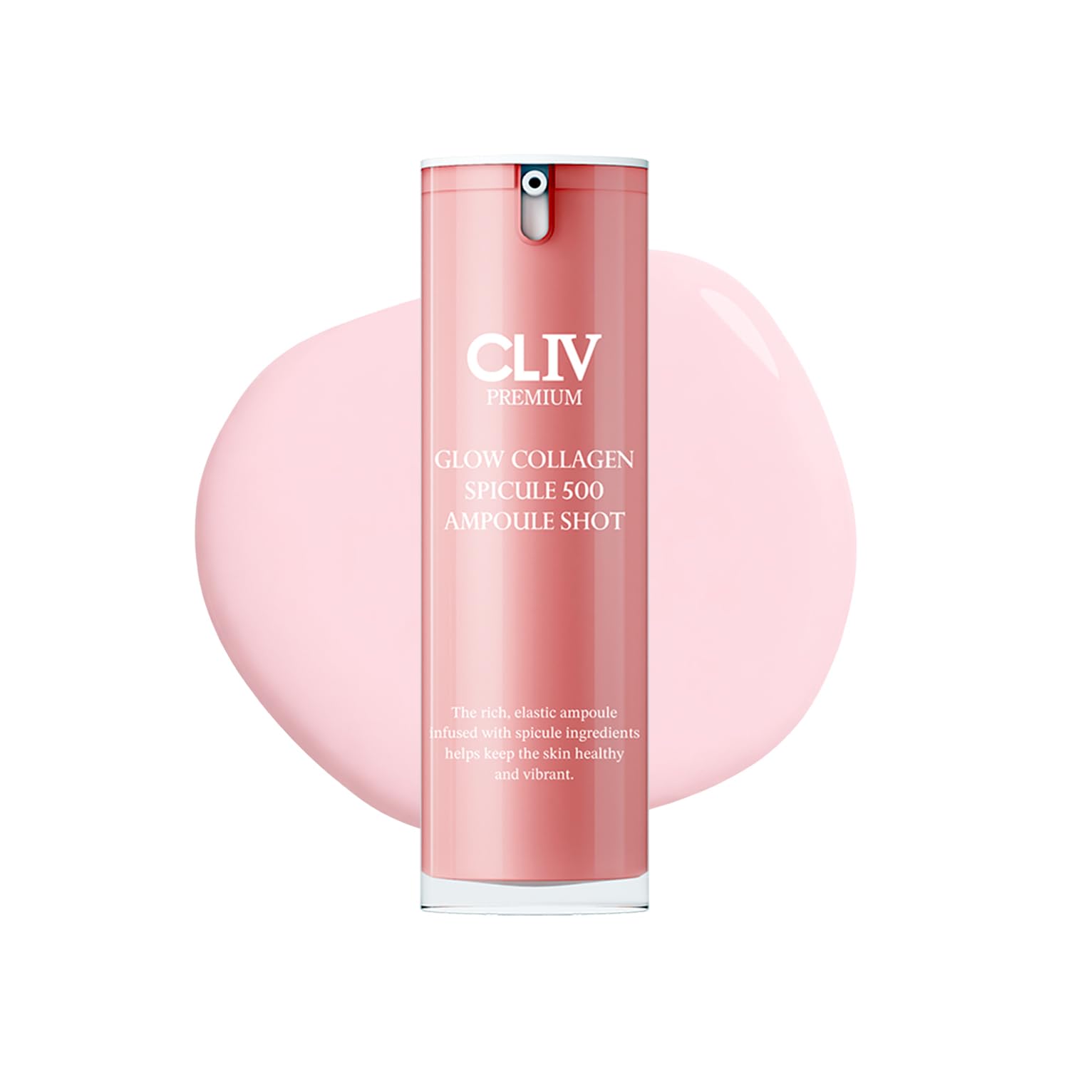 CLIV Glow Collagen Spicule 500 Ampoule - Micro-Spicule Delivery Facial Serum with Retinol, Peptide & Collagen - Korean Skincare for Radiant Glow & Reduced Appearance of Fine Lines - 1.01 fl. oz.