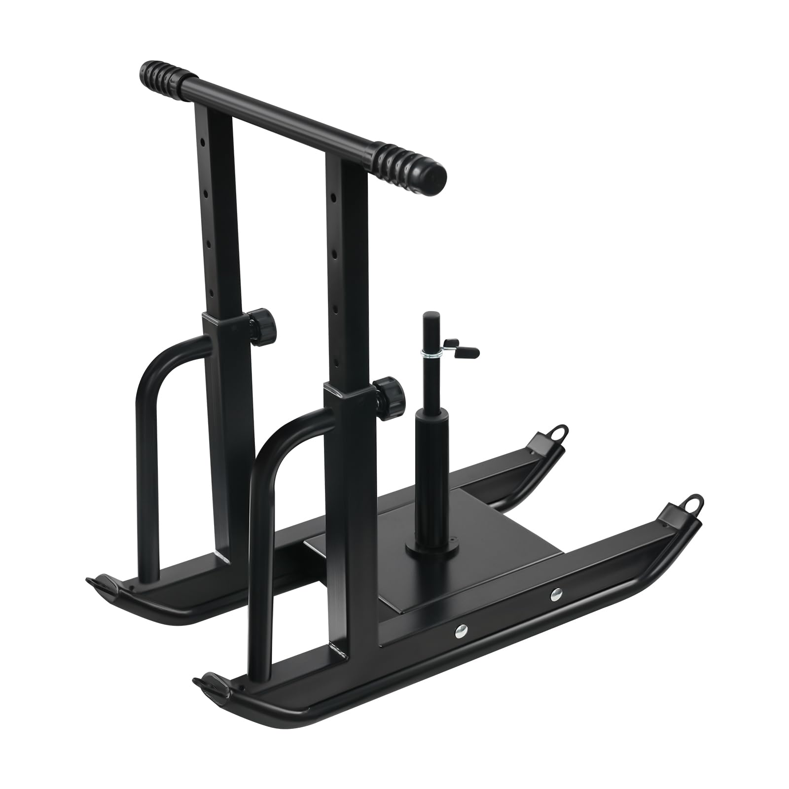 Trineo de peso, 5 alturas ajustables, trineo de fitness, capacidad de carga 200 kg, Power Sled con correa de hombro ajustable, trineo de entrenamiento de peso, mejora la fuerza explosiva, para discos