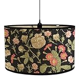 Design floral vintage élégant: avec un motif de fleurs délicat, cet abat-jour ajoute une touche de beauté intemporelle à n'importe quel espace, mélangeant de manière transparente avec un décor classique, rustique et bohème.