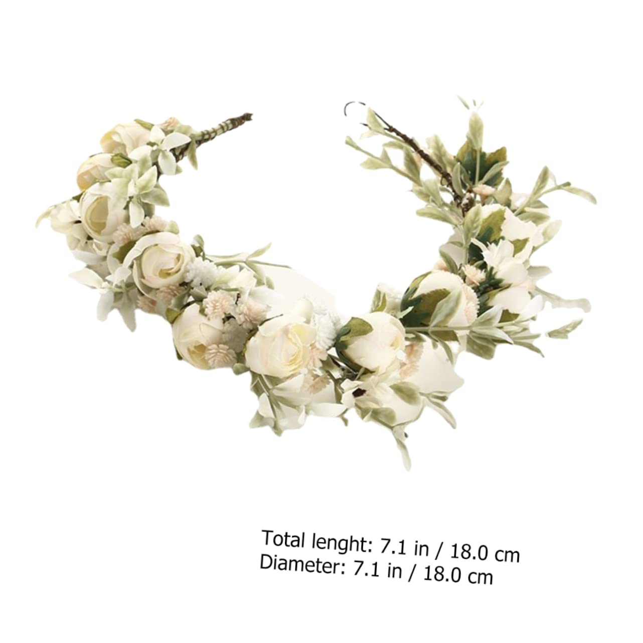 VALICLUD 3stücke Blumenkranz Haarreif Für Hochzeiten Bachelorette-partys Festivals Verstellbares Haarschmuck-accessoire Für Damen Aus Weichem Sanften Farben Einzigartig Und Elegant