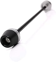 Vista 6 de MC MOTOPARTS Protector de choque compatible con MT07 FZ07 2018-2019 negro eje rueda delantera horquilla