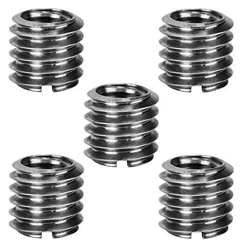 5 X Sunwayfoto Stainless Steel Slotted Post Type 1/4" To 3/8" Tripod Adapter / Bushing Tn-2 Tn2 #TOP10