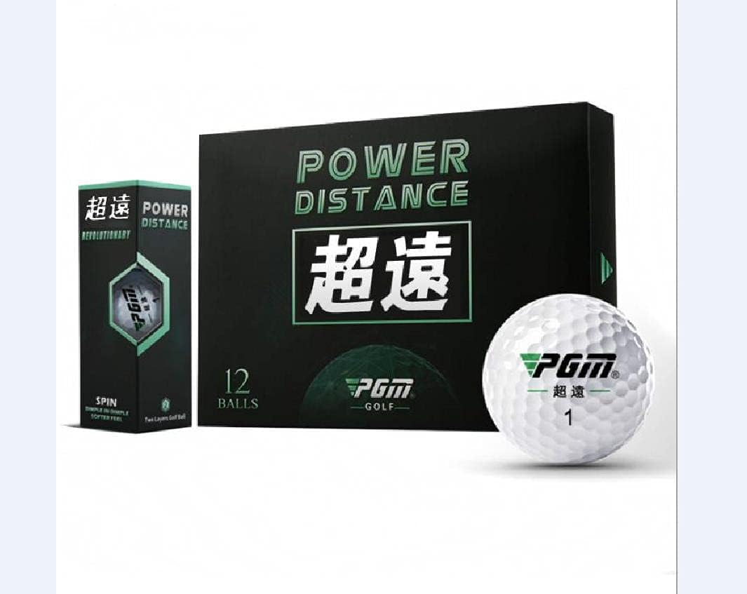 1set 12pack Power Distance Proffessional Golf Ball 2 Layer Ball Exercise Speed Balls