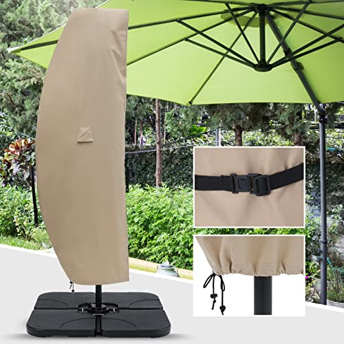 Offset Umbrella Cover for 8FT to 15FT Khaki by ABCCANOPY by ABCCANOPY - Used condition - US$19.27