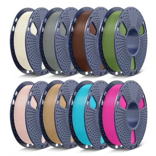 SUNLU 250G Filament PETG Set de 8 Couleurs, PETG Filament Imprimante 3D