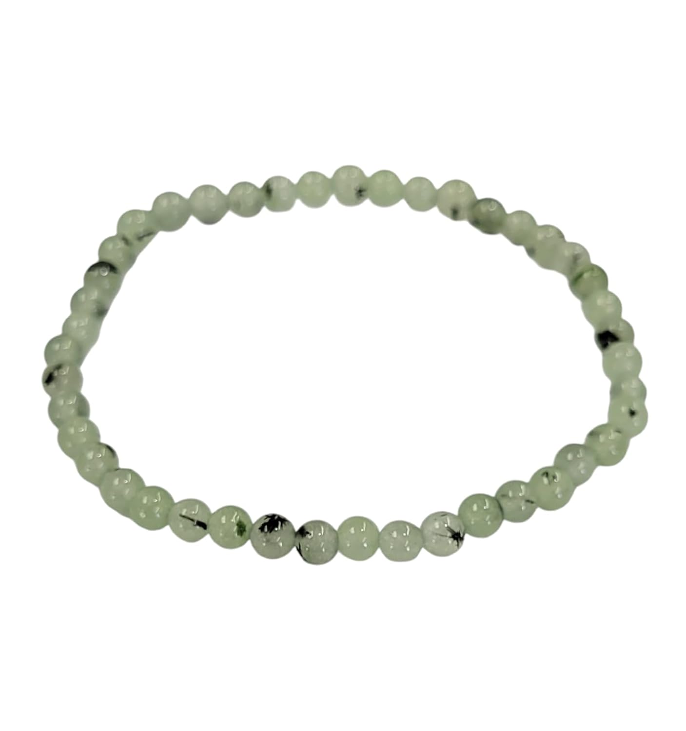 Geofossiles 961 Prehnite And Epidote Bracelet 4mm