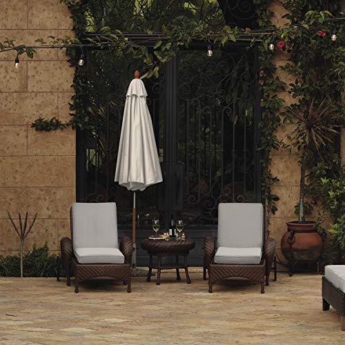 Classic Accessories 60-071-011001-RT Montlake Patio Seat Cushion Slip Cover, Heather Grey, 21" x 21" x 3" Thick