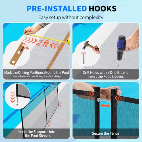 Valla de Seguridad Removible para Piscinas 4x12 ft miniatura 5