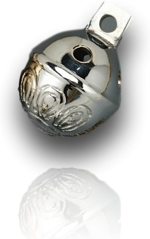 Dozen Brass Sleigh Bells Polished Chrome 1.5 H