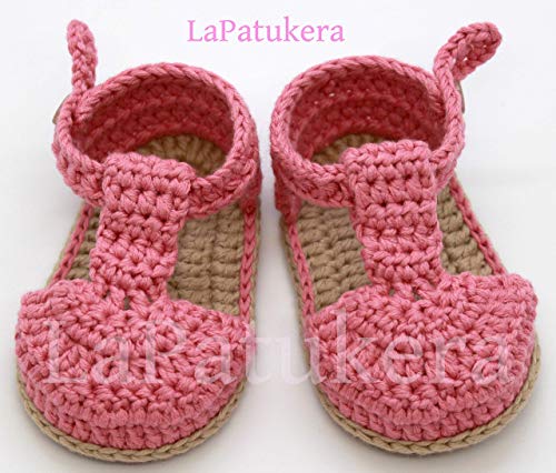 Sandales Bebe En Crochet Couleur Au Choix Et Semelle Camel 100 Coton 3 Tailles 0 9 Mois Fabrique A La Main En Espagne Chausson En Crochet Cadeau Bebe Amazon Fr Produits Handmade