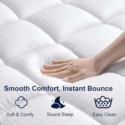 Surmatelas 90x190 coton 300TC mémoire 1,2 cm ACCURATEX