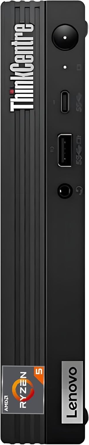 Lenovo ThinkCentre M75q Mini Desktop Business Computer, Ryzen 5 PRO 5650GE 3.4GHz, 16GB DDR4 RAM, 512GB PCIe SSD,Wi-Fi, HDMI,DP, 2-Monitor Support 4K, Wire Keyboard & Mouse， Windows 11 Pro
