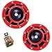 Produktbild YIYIDA Car Horn Autohupe12V 135DB Disc Typ Auto Hupe Super laut High und Low Twin Horn Kit Metall lufthupe mit Halterung eletrisches Autohupe für Auto, Geländewagen LKW Vans Motorräde Boote SUV etc