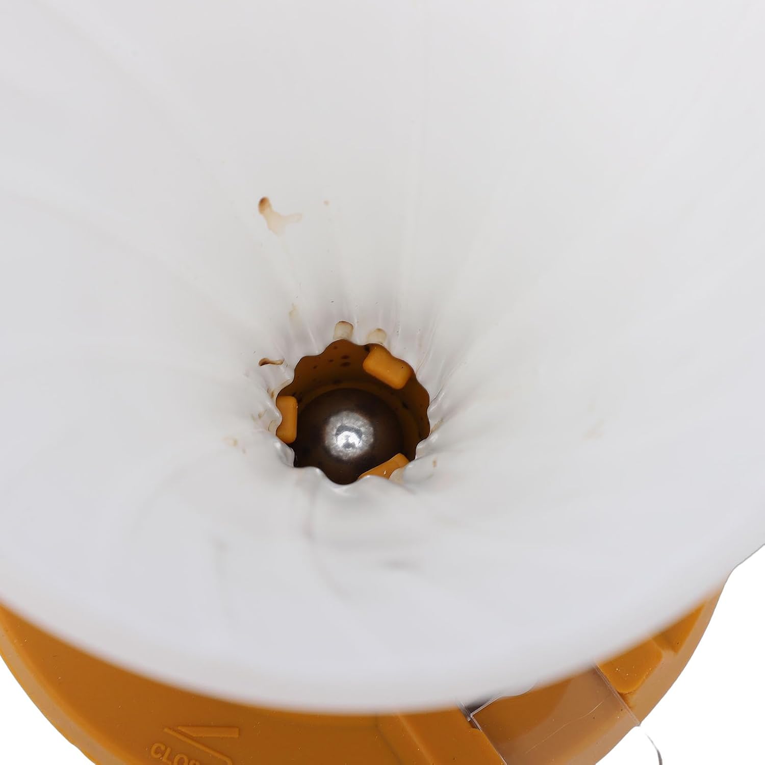 GLOGLOW Pour Over Ceramic Coffee Dripper Manual Brew Immersion Style Filter with Sturdy Heat Proof Design for Home Office Travel (Yellow)