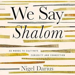 We Say Shalom Audiolibro Por Nigel Darius arte de portada