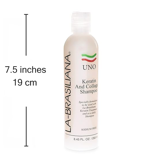 La-Brasiliana Uno Keratin and Collagen Shampoo, 8.45 fl.oz.