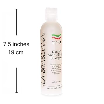 La-Brasiliana Uno Keratin and Collagen Shampoo, 8.45 fl.oz.