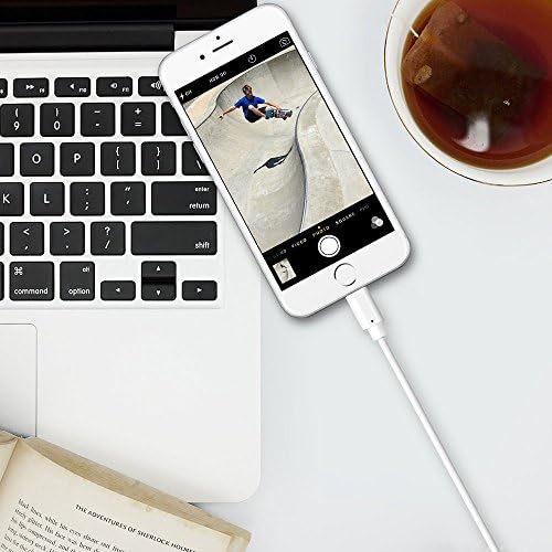 Novtech iPhone Charger Cable - 3Pack 1M 2M 3M Lightning Cable MFi Certified Charging Cable for iPhone 13 12 11 Pro XR Xs Max X 8 Plus 7 Plus 6S Plus 6 Plus 5S 5C 5 SE iPod iPad Air Pro - White