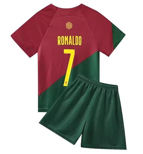 Pipons Portugal Soccer Jersey For Men Women Youth Kids Football Jersey Kit With Shorts/Soccer Shirts For Kids (20) #TOP1