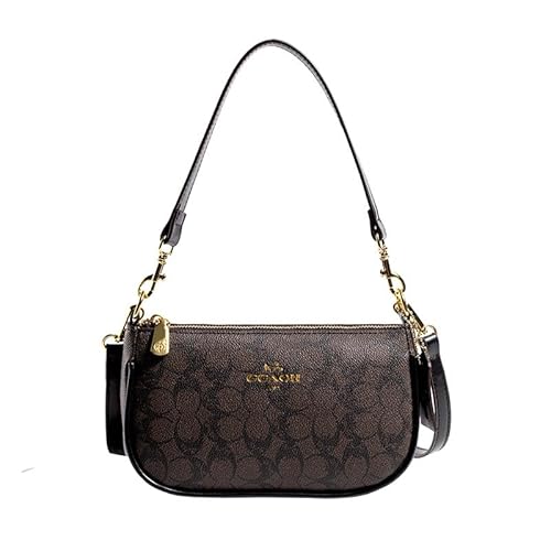 Monogram Underarm Bag For Women - Luxury Printed Crossbody Handbag Mini Handbag Versatile, Black, 22cm*20cm*13cm*7cm