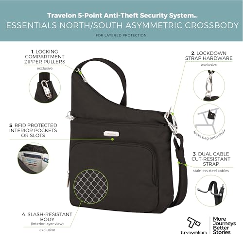 Travelon: Essentials - Anti-Theft - North/South Crossbody Bag3