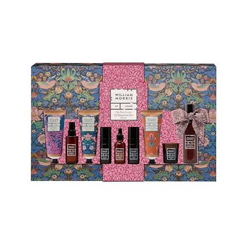 William Morris At Home Bath and Body Products Includes Pillow Mist, Oil and Magnesium Cream, Self Care Kit, Essential Oils