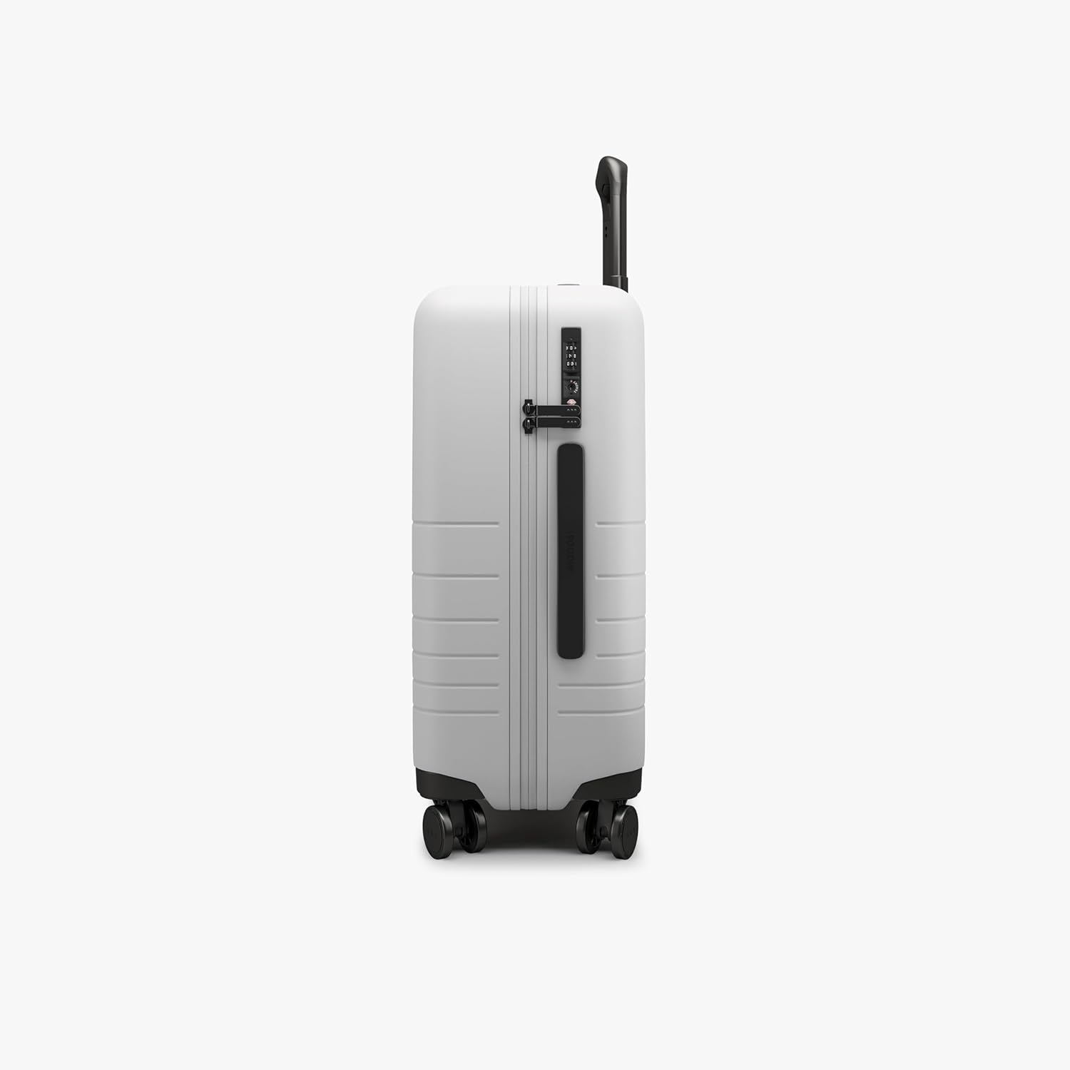 Monos Carry-On Luggage, 22" Hardside Polycarbonate Spinner Suitcase, Airline Approved, Lightweight, TSA Lock, 22x14x9, Travel Bag for Women Men, Stellar White