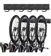 HIGHRAZON Bike Storage Rack Wall Mount Garage Hanger for 3 Bicycles & 2 Helmets, Adjustable Bike ...