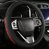 Z71 Leather Steering Wheel Cover Compatible with Silverado Colorado Universal Size