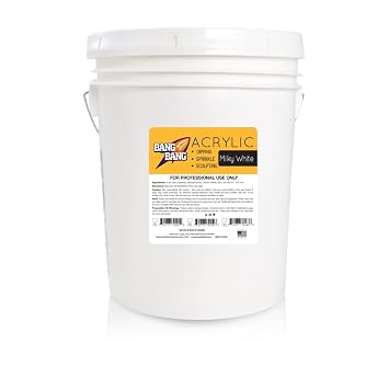 BangBang Acrylic Powder - Milky White - 25 lbs