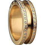 SWAROVSKI ELEMENTS Bering Damen-Ring arctic symphony AußenRing Edelstahl Zirkonia weiß Gr. 60 (19.1) - 523-27-93