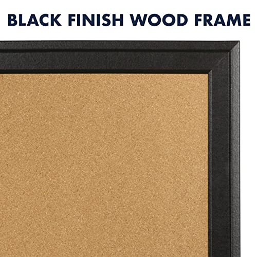 Quartet Cork Bulletin Board, 11” X 17” Framed Corkboard, Black Frame, Small Decorative Hanging Pin Board, Perfect For Office & Home Decor, Home School Message Board Or Vision Board, Brown (79279) #TOP6
