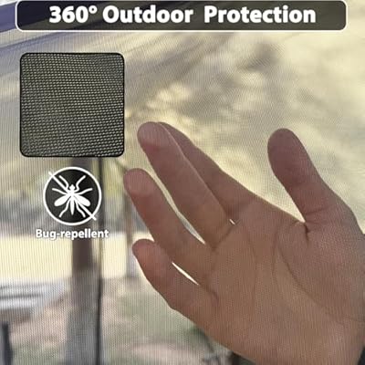 GEERTOP Lightweight Waterproof Camp Tarp Screen House Hammock Bug Net for Camping Backpacking Outdoor Travel