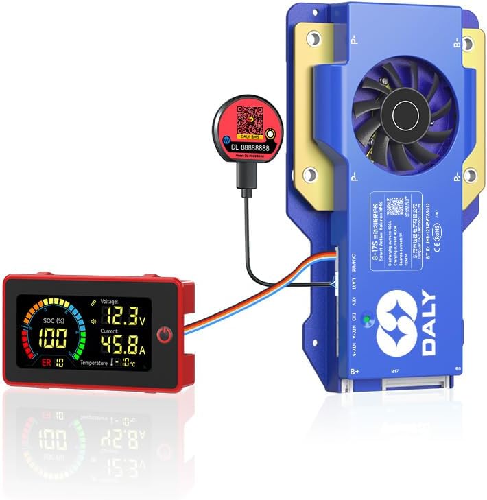 100BALANCE 150A 8-24S CAN Version SmartActive Balance BMS & WiFi Module & 3.0inch LCD Display Set