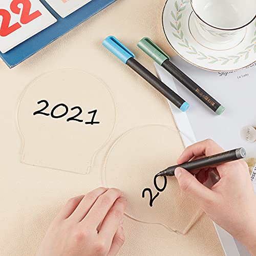 BENECREAT 6 Stuks Transparante Gegoten Acrylplaten, 2,5 mm dik, plastic glasplaat met beschermend papier 5,4 x 5 voor… - Afbeelding 6