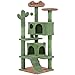 Topeakmart 54.5â€³ H Cat Tree, Cactus Cat Tower Condo Scratching Posts Indoor Cat Furniture w/Perch, Platform, Ball