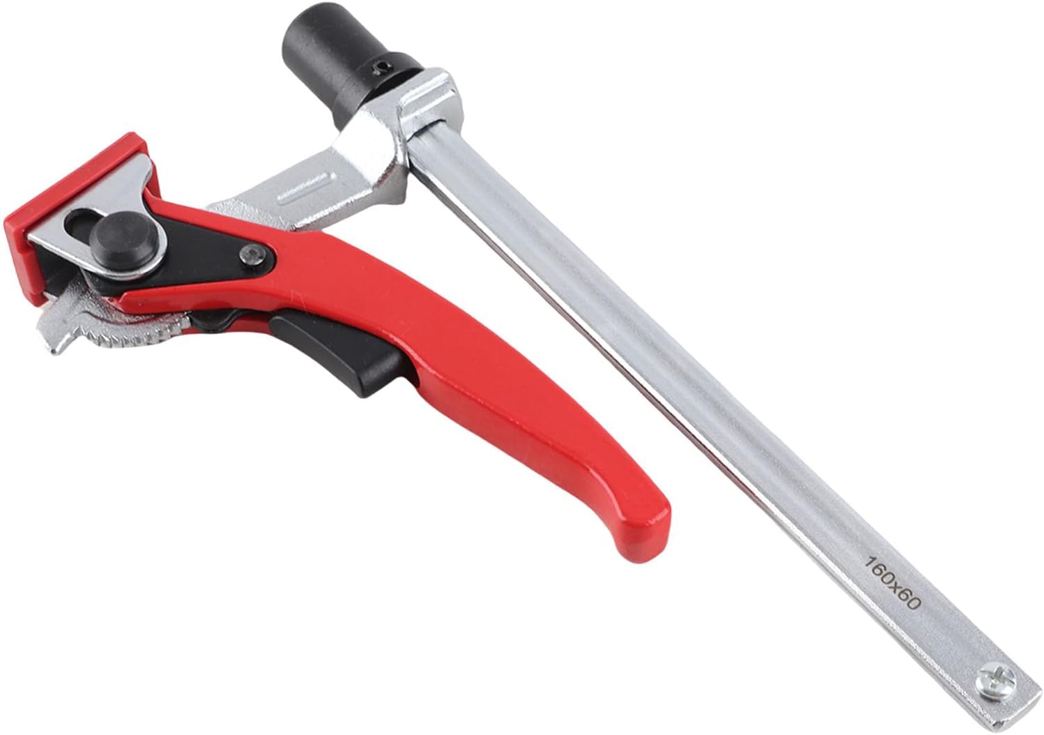 Professional Hold Down Clamp with Ratchet Mechanism 20mm Base 13.5x6.5mm Guide Rail Heavy Duty Bench Dog Clamp for Woodworking Metalworking Vanadium Alloy Steel Construction