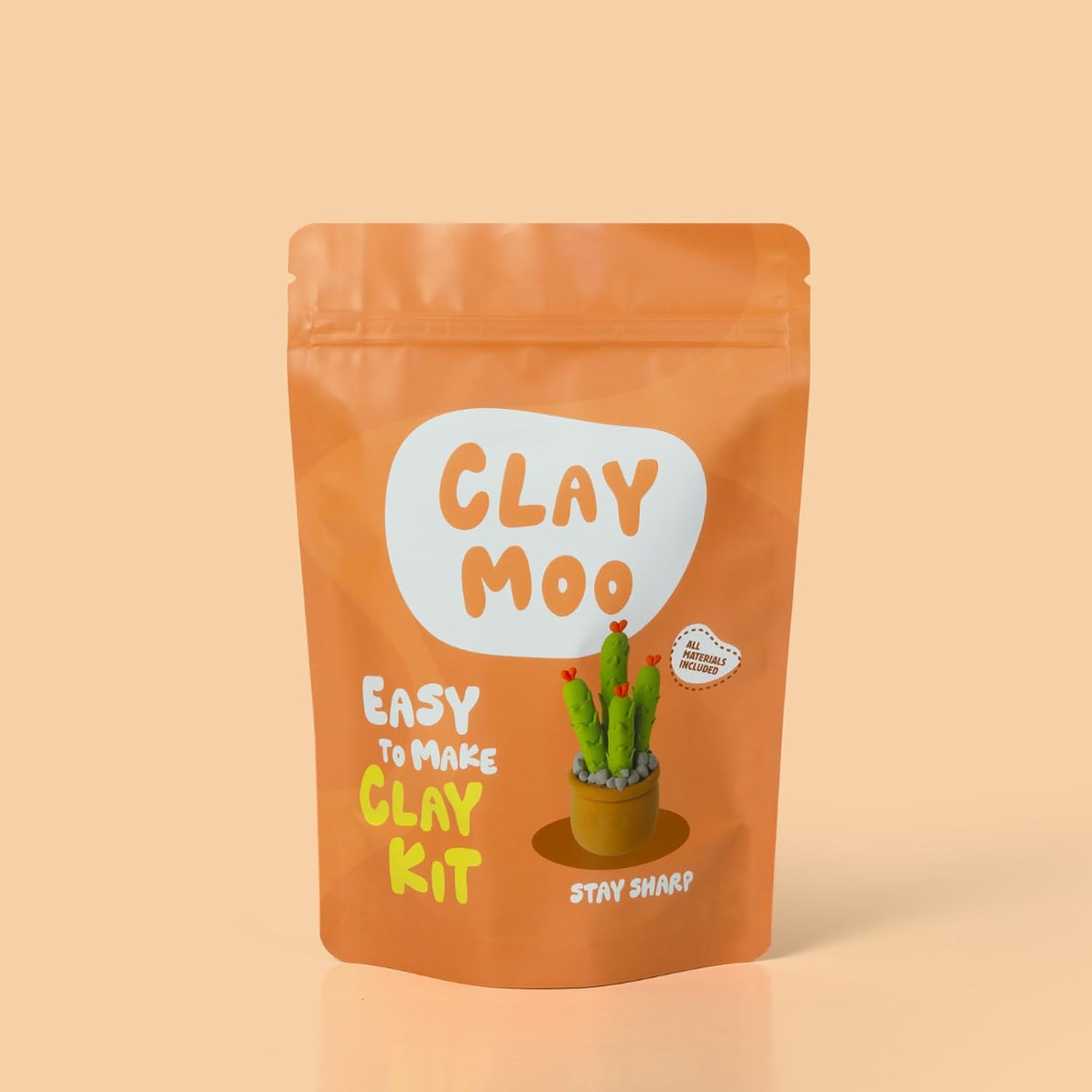 Cactus #3 Clay Kit – Air Dry Foam Clay Craft for Adults & Teens image 3