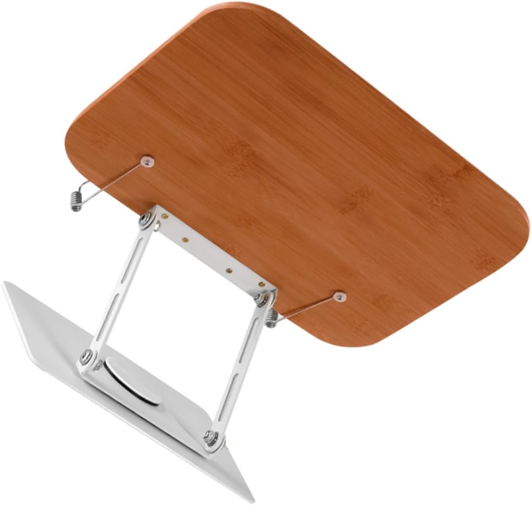 Lurrose Book Stand with Double Support Rotating Reading Holder for Textbooks Cookbooks and Tablets Compact Design for Spaces Durable