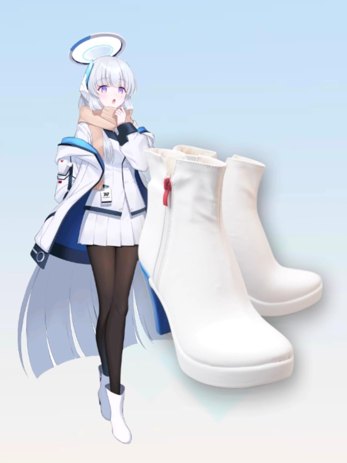 ブルーアーカイブ 生塩ノア ウイッグ靴付き ブルーアーカイブ Blue Archive 生塩ノア コスプレ衣装 ウィッグ