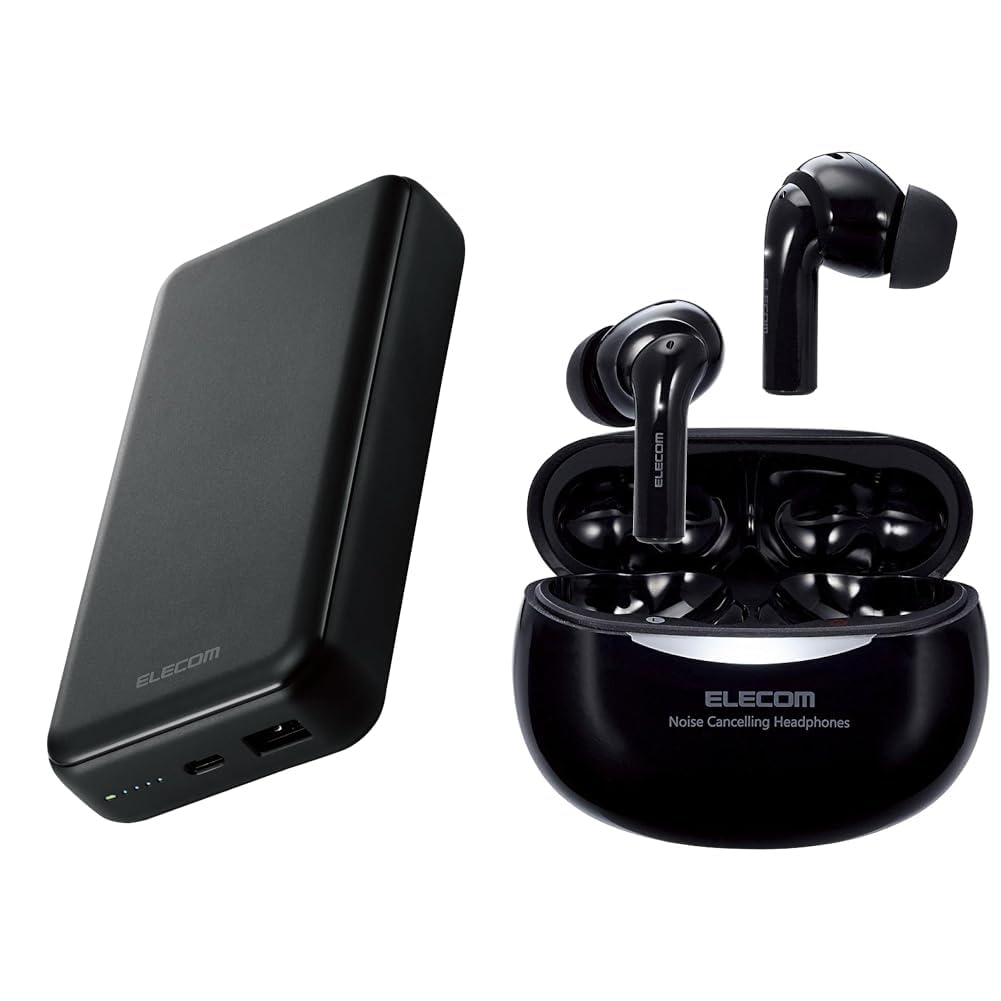 ブラック ワイヤレスイヤホン USB-C Amazon | 【本体+ワイヤレスイヤホンセット】 エレコム モバイル