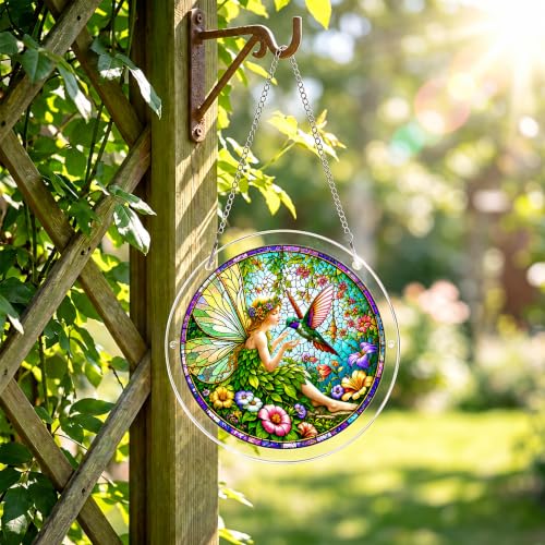 8.7in Acrylic Jigsaw Puzzle Suncatcher,Stained Glass Sun Catcher for Adults by weifangning888 - Used condition - Image 6