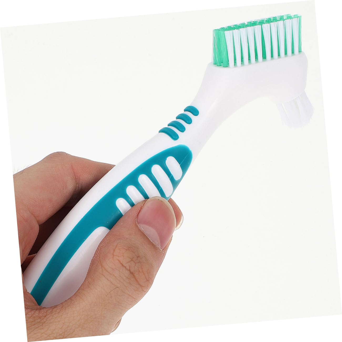 Ipetboom 16pezzi Spazzole Per Pulizia Dentiere Spazzolino Bifacciale Ergonomico Con Manico Antiscivolo Per Completa Delle Dentiere Delicate Su Gengive e Materiali Fittizi Colori