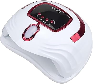 UV Nail Dryer, 268W LED Nail Lamp for Gel Polish, Fast Nail Dryer with Automatic Sensor, 4 Timer Setting, LED Nail Light for Fingernail and Toenail Nail