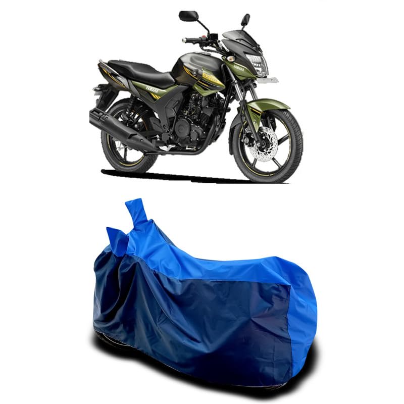 Image of DUFFEL-Two Wheeler Bike Body Cover Compatible for Yamaha Sz-Rr Heat Protectio /UV-Rays /Birds Dropping /DustProof /Waterproof All Variants [Nevay Blue]